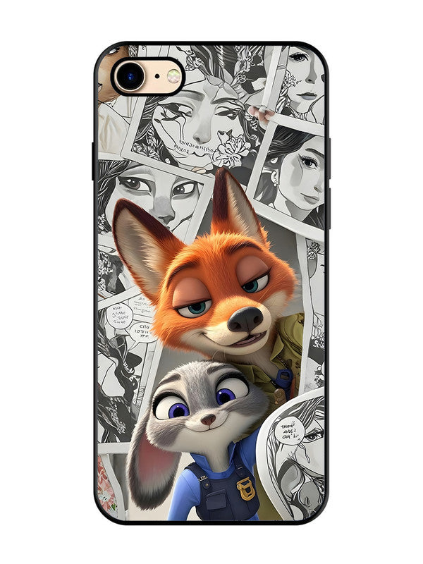 iPhone 8 Cute Nick wilde and judy hopps