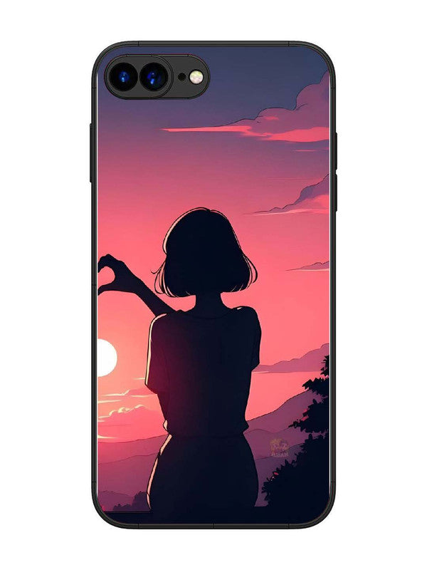 iPhone 8 Plus Love Heart with Hand Girl