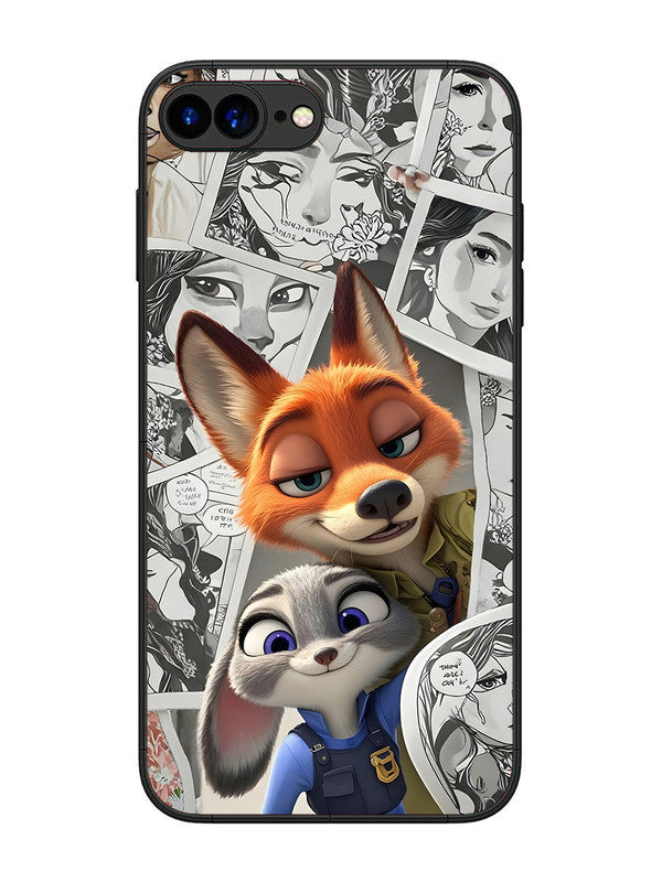 iPhone 8 Plus Cute Nick wilde and judy hopps