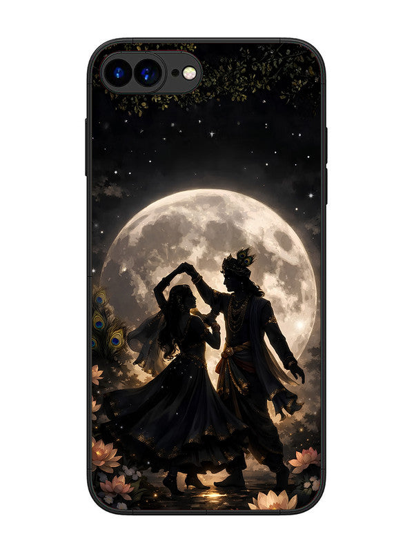 iPhone 8 Plus | 2D Metal | Where Souls Meet - Radha & Krishna | IP-8Pl-452