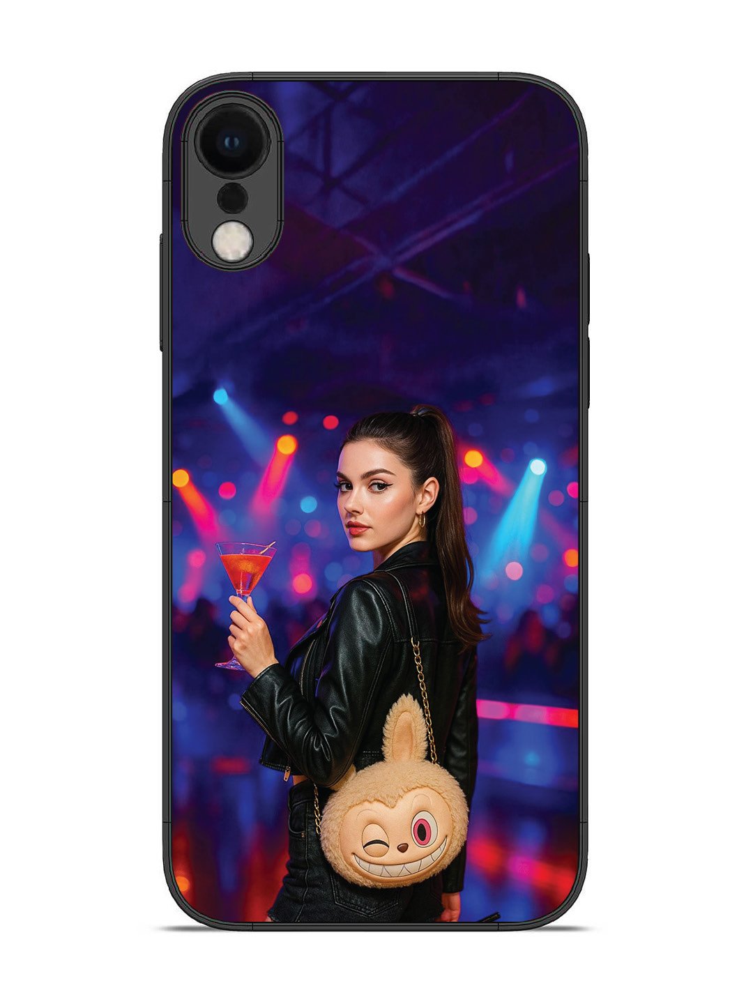iPhone XR Girl with Labubu Purs