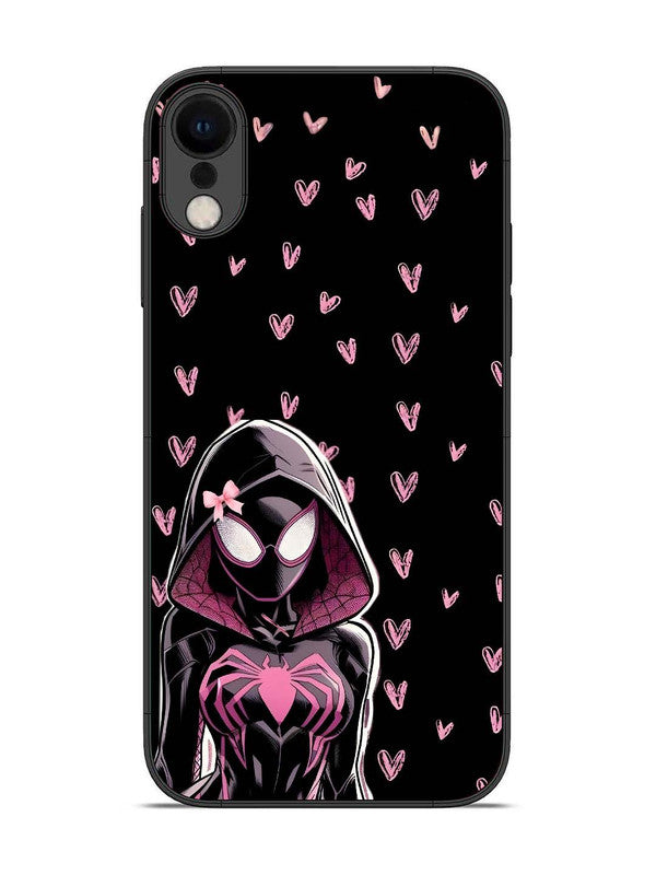 iPhone XR Spidergirl with hearts