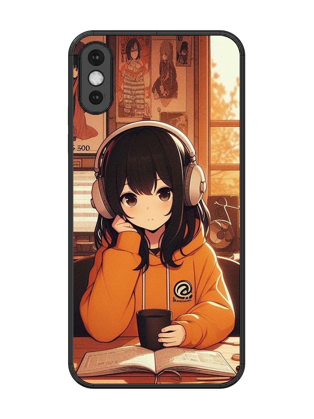 iPhone XS Max Cute Girl listening Music
