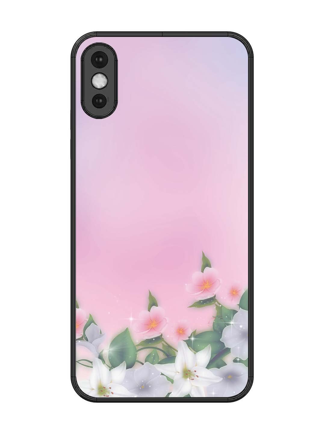 iPhone XS Max Pink Floral Elegance