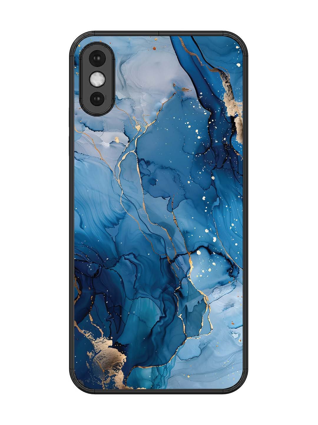 iPhone XS Max Oceanic Pattern with Golden Sprinkles