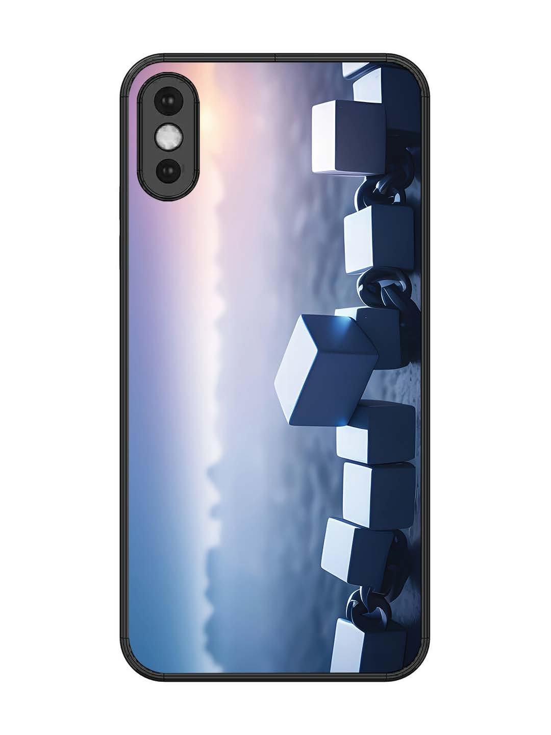 iPhone XS Max Minimalist Blockchain Cube Chain