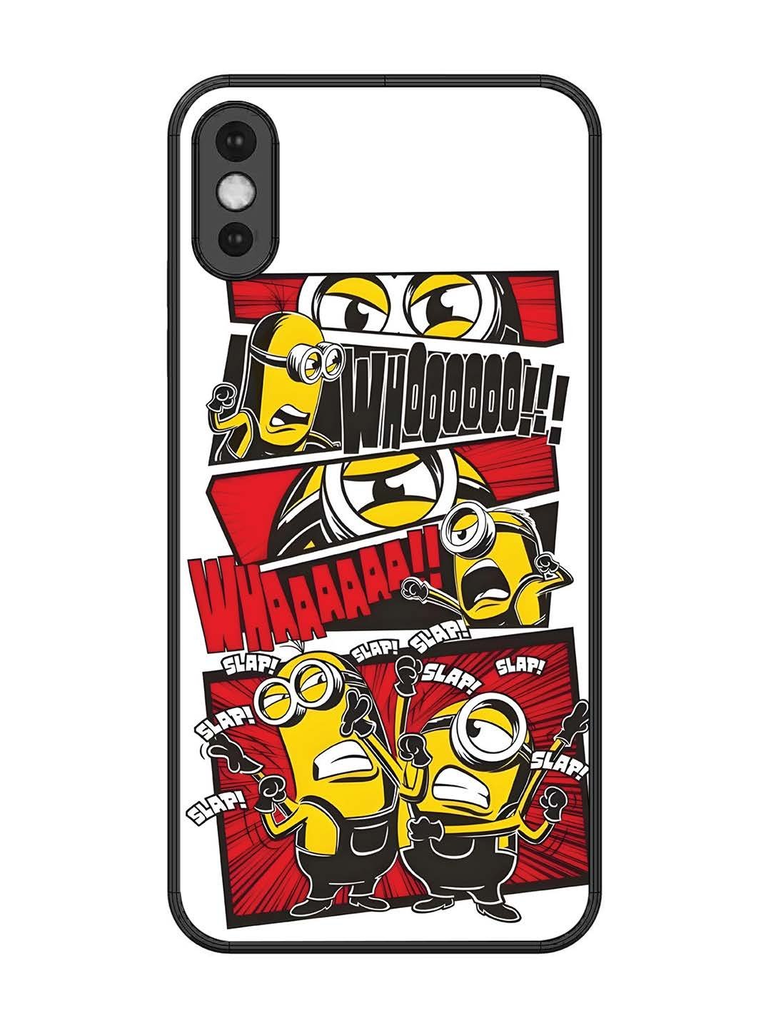 iPhone XS Max Minions Comic Panel Action