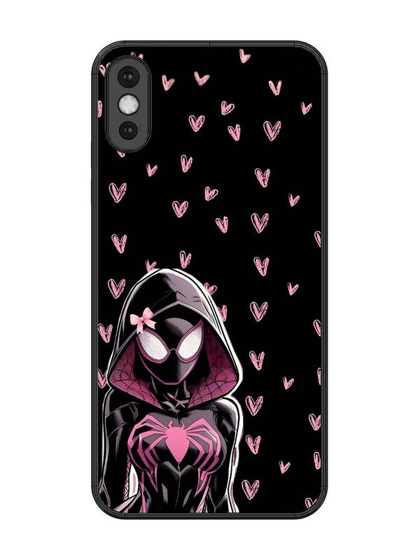 iPhone XS Max Spidergirl with hearts
