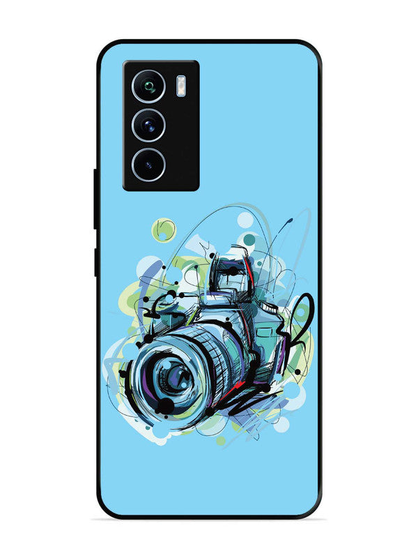 iQoo 9 SE Camera Blue Background
