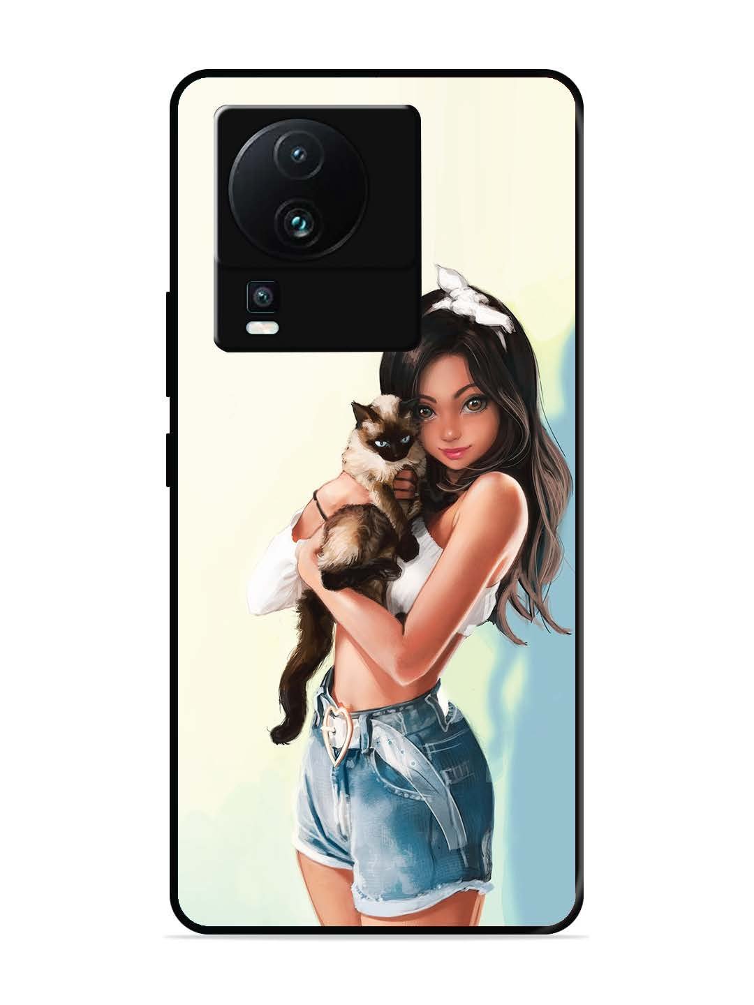 Iqoo Neo 7 5G Cute Girl with Cat