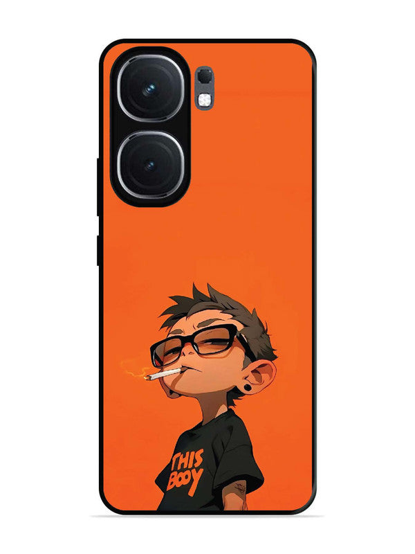 iQoo Neo 9 Pro Vibrant Orange Attitude Cartoon
