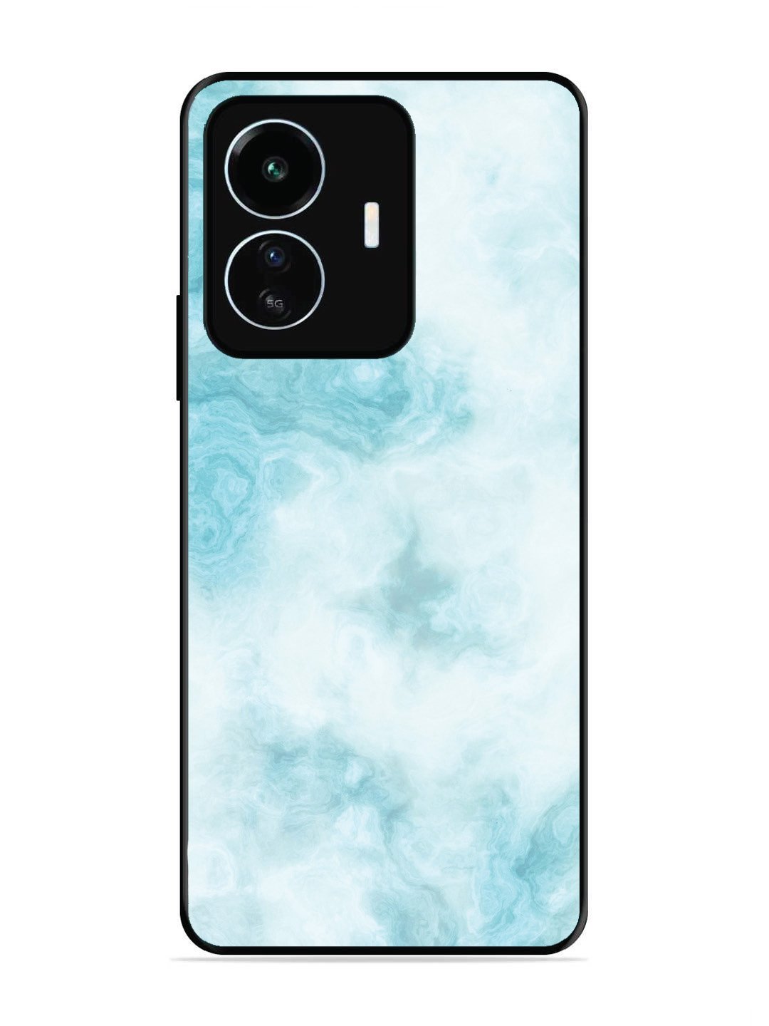 Iqoo Z6 Lite Light Blue with White Ocean Marble