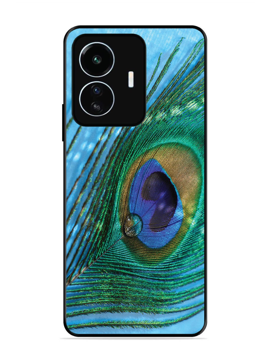 Iqoo Z6 Lite A drop on Peacock Feather