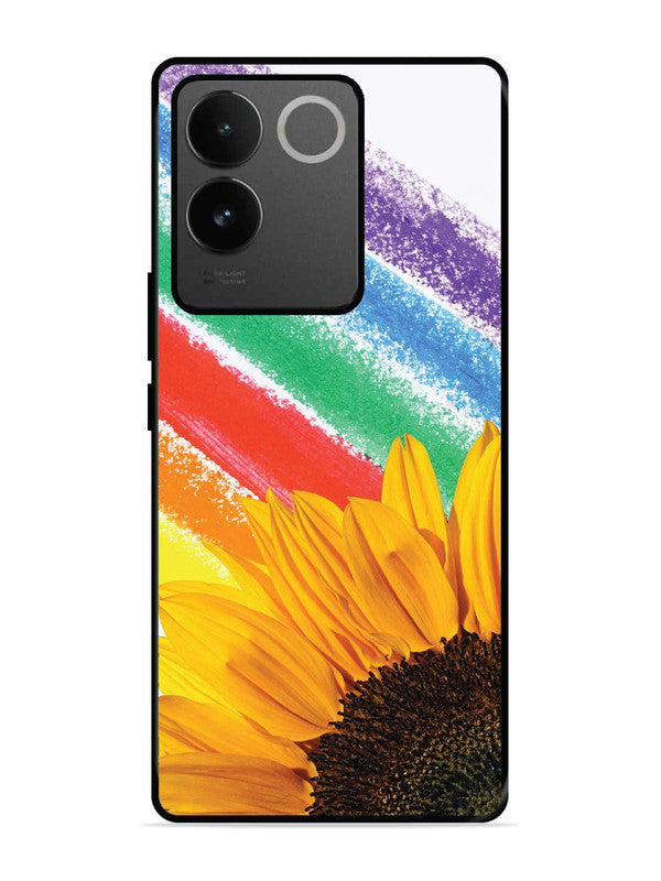 iQoo Z7 Pro 5G Sunflower on Colourful Lines