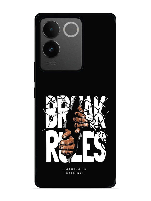 iQoo Z7 Pro 5G Break Rules Gritty Typography Art