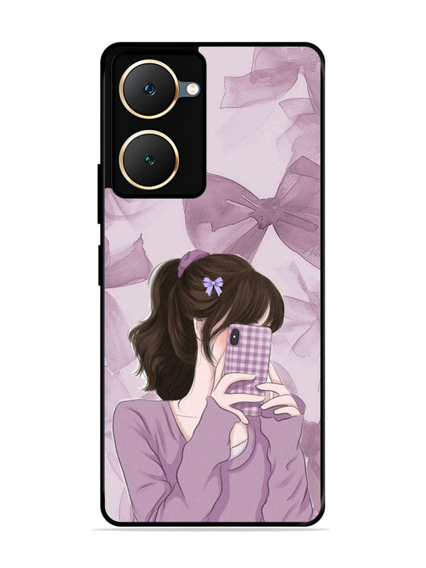 iQoo Z9 Lite Pinky Girl taking selfie