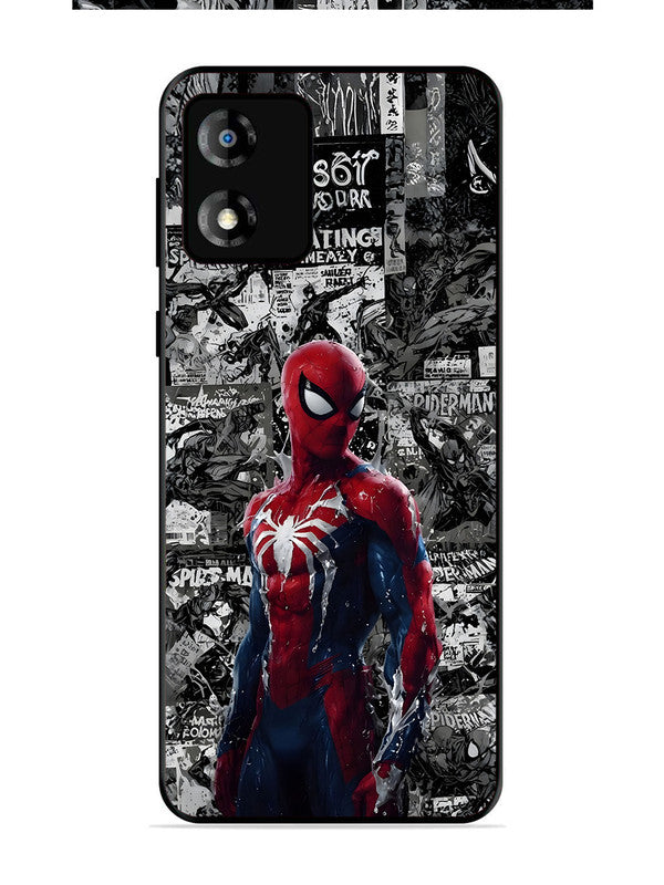 Motorola Moto E13 Spiderman Highlighted on News Paper