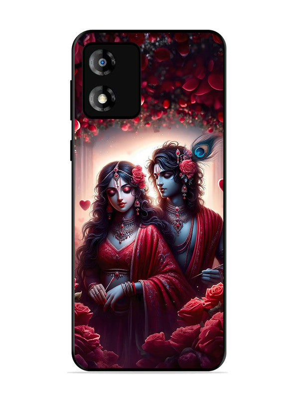 Motorola Moto E13 | 2D Metal | Couples in Red theme like Radha Krishna | MO-E13-458