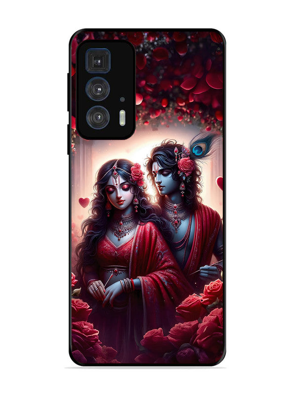 Motorola Edge 20 Pro | 2D Metal | Couples in Red theme like Radha Krishna | MO-E20P-458