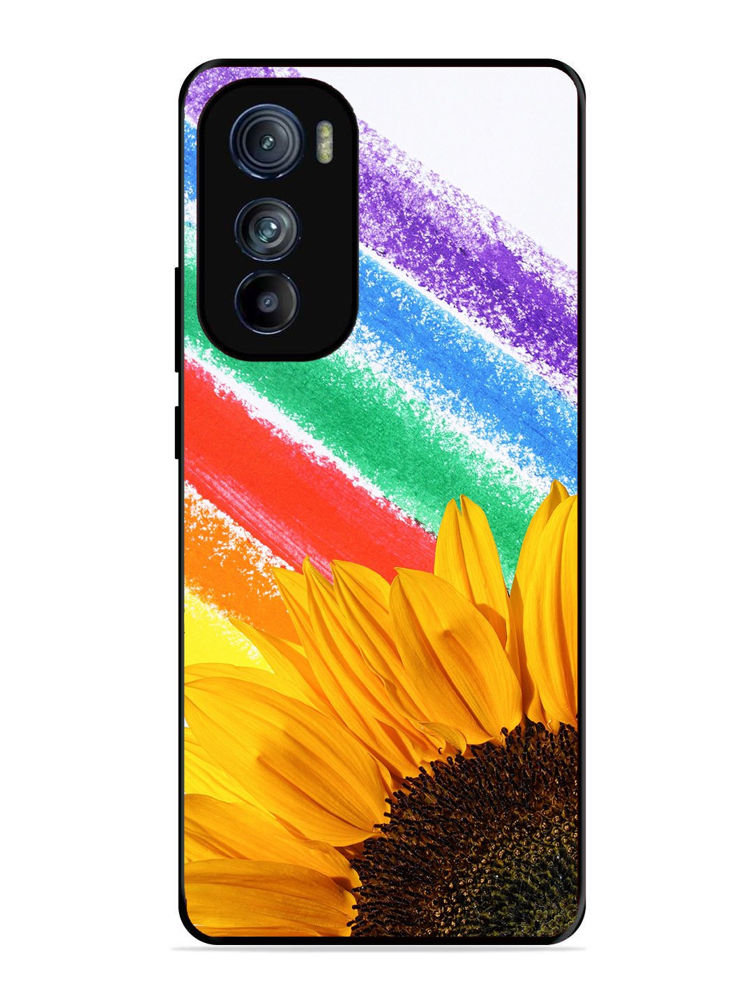 Motorola Moto Edge 30 Sunflower on Colourful Lines