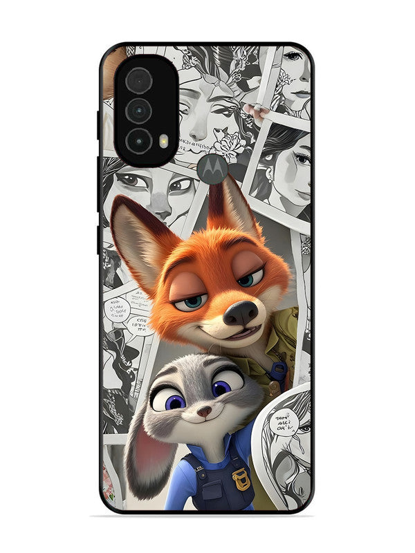 Motorola Moto E40 Cute Nick wilde and judy hopps
