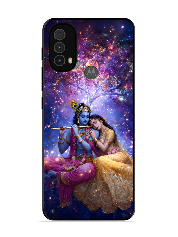 Motorola Moto E40 | 2D Metal | Radha Krishna Enjoying Flute | MO-E40-459
