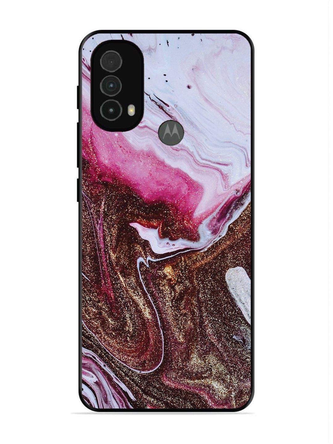 Motorola Moto E40 Elegant Rose & Gold Marble