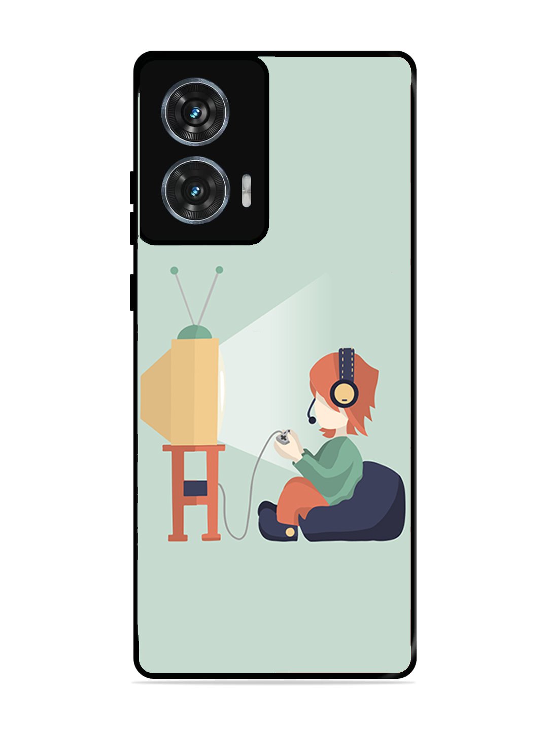 Motorola Moto G85 Kid Playing Game