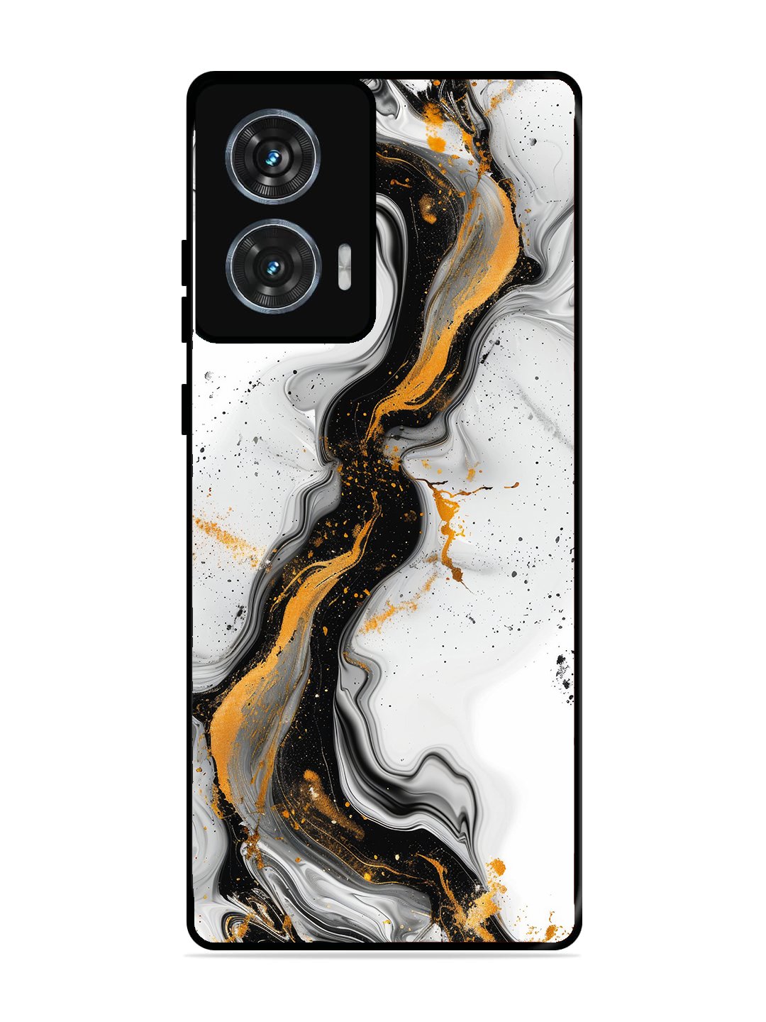 Motorola Moto G85 Black And Golden Marble Essence