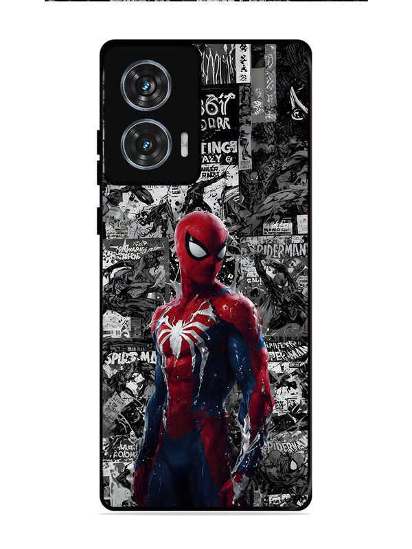 Motorola Edge 50 Fusion Spiderman Highlighted on News Paper