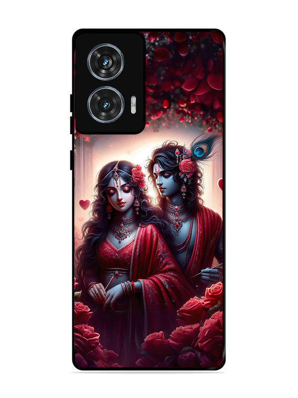 Motorola Edge 50 Fusion | 2D Metal | Couples in Red theme like Radha Krishna | MO-E50F-458
