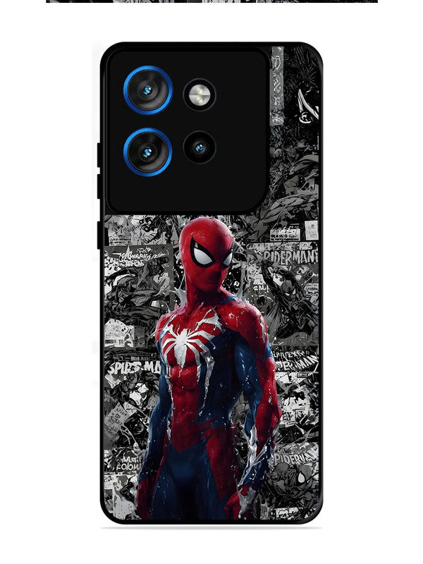 Motorola Edge 50 Neo Spiderman Highlighted on News Paper