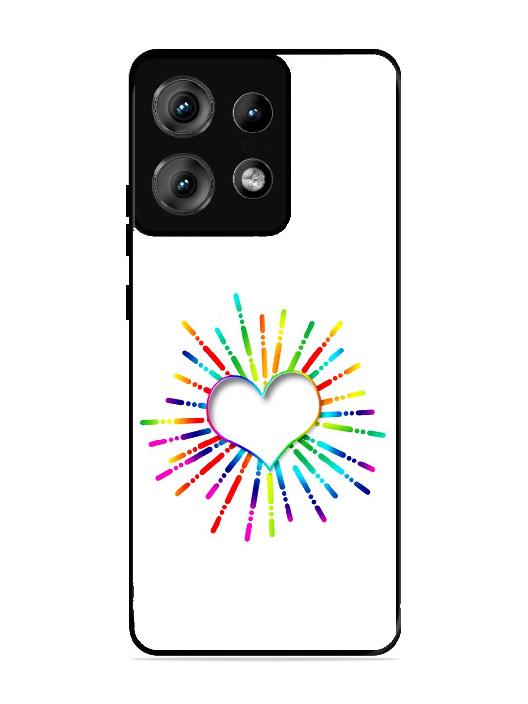 Motorola Edge 50 Pro Colourful Heart on White