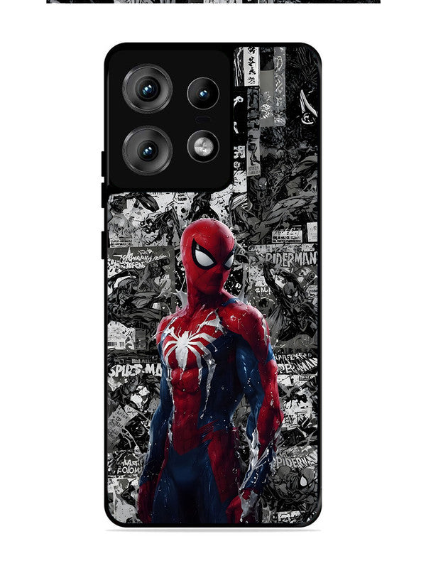 Motorola Edge 50 Pro Spiderman Highlighted on News Paper