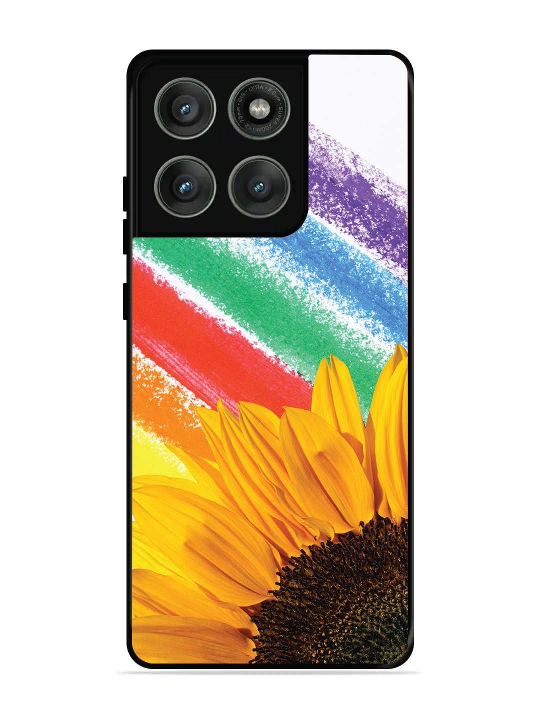 Motorola Edge 60 Pro 5G Sunflower on Colourful Lines