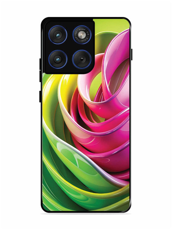 Motorola Edge 70 5G Vibrant Swirl Glossy Ribbon Art