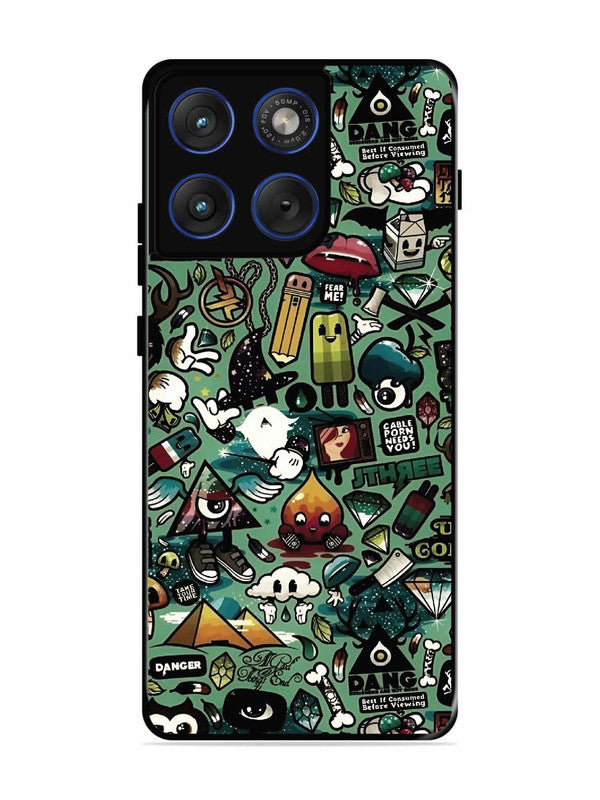 Motorola Edge 70 5G Pop Art Doodle Graffiti Collage