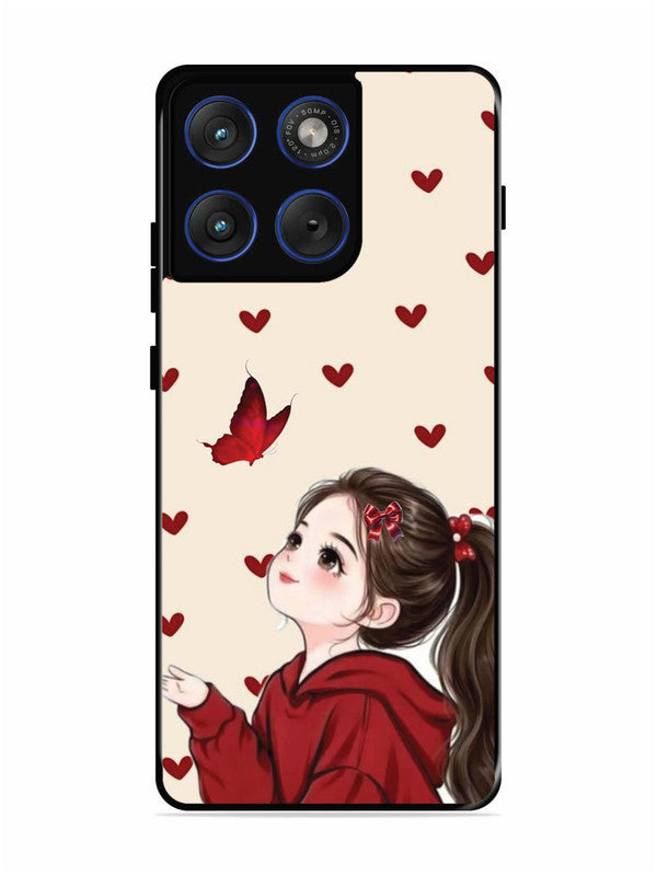 Motorola Edge 70 5G Beautiful girl with red butterfly