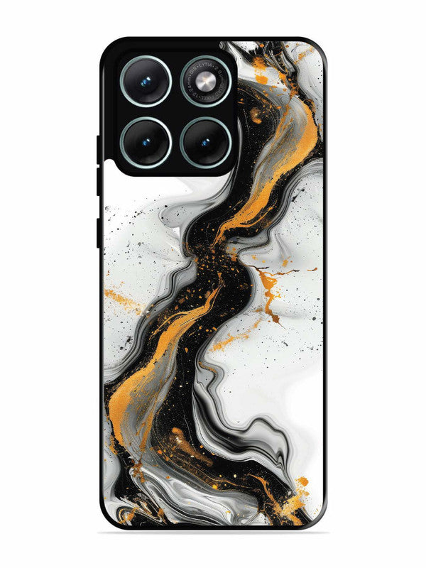 Motorola Edge 70 Fusion Black And Golden Marble Essence