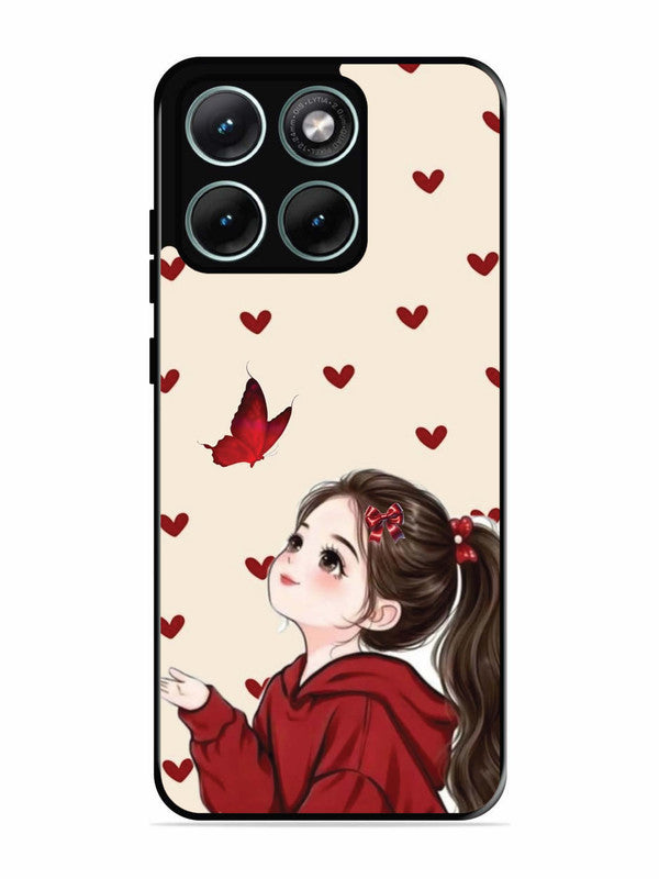 Motorola Edge 70 Fusion Beautiful girl with red butterfly