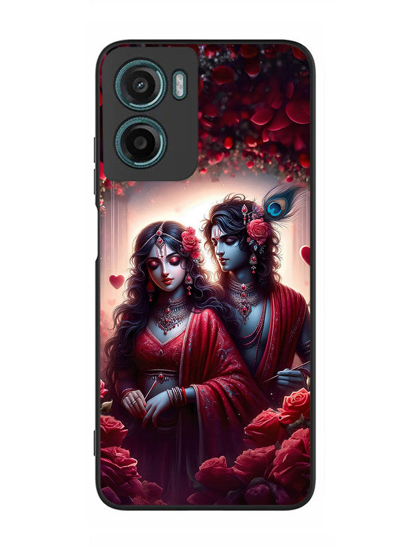 Motorola Moto G05 | 2D Metal | Couples in Red theme like Radha Krishna | MO-G05-458