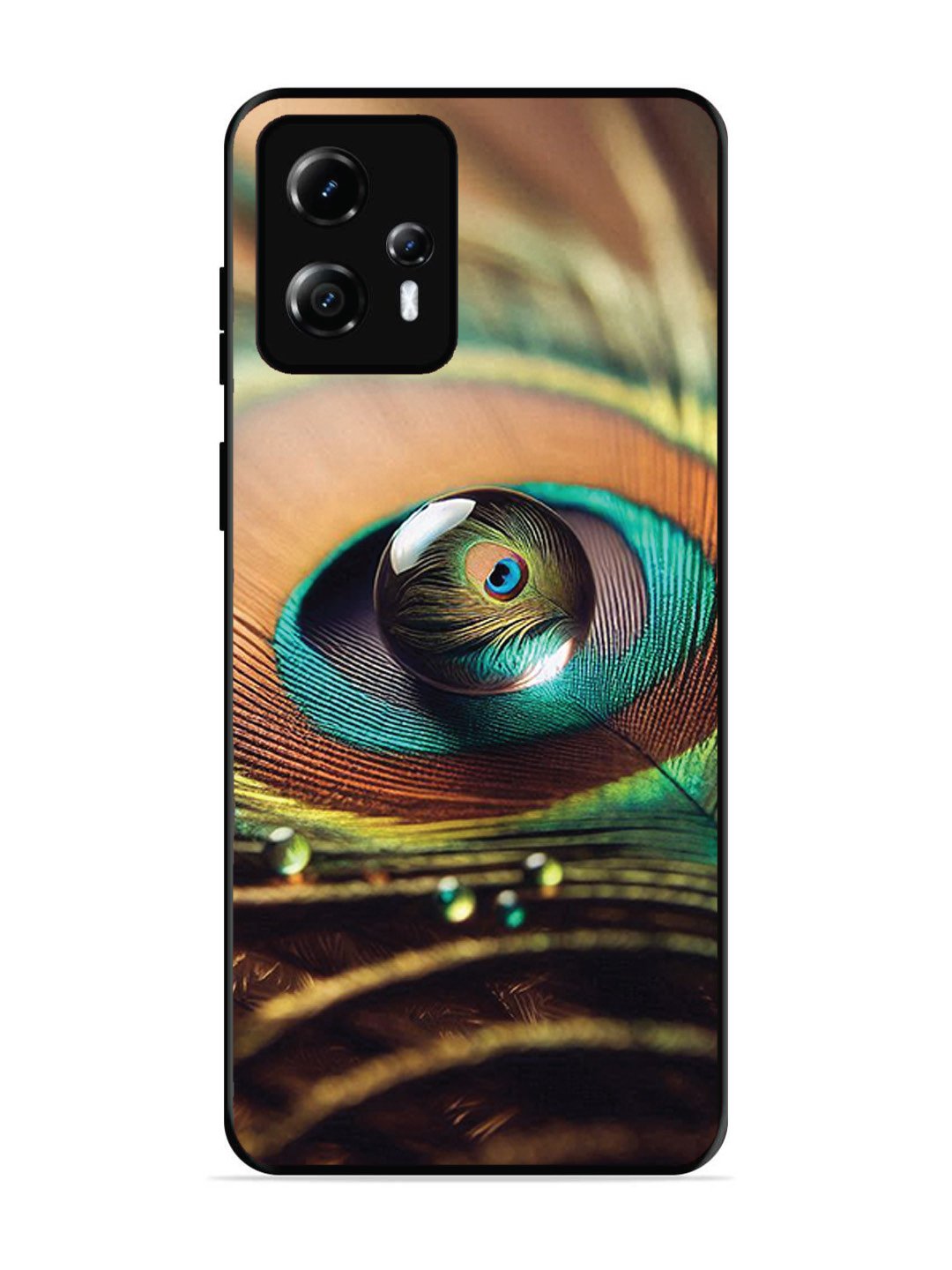 Motorola Moto G13 Water Drop On Peacock Feather