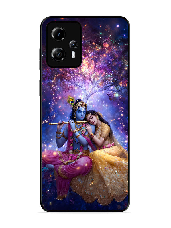 Motorola Moto G13 | 2D Metal | Radha Krishna Enjoying Flute | MO-G13-459