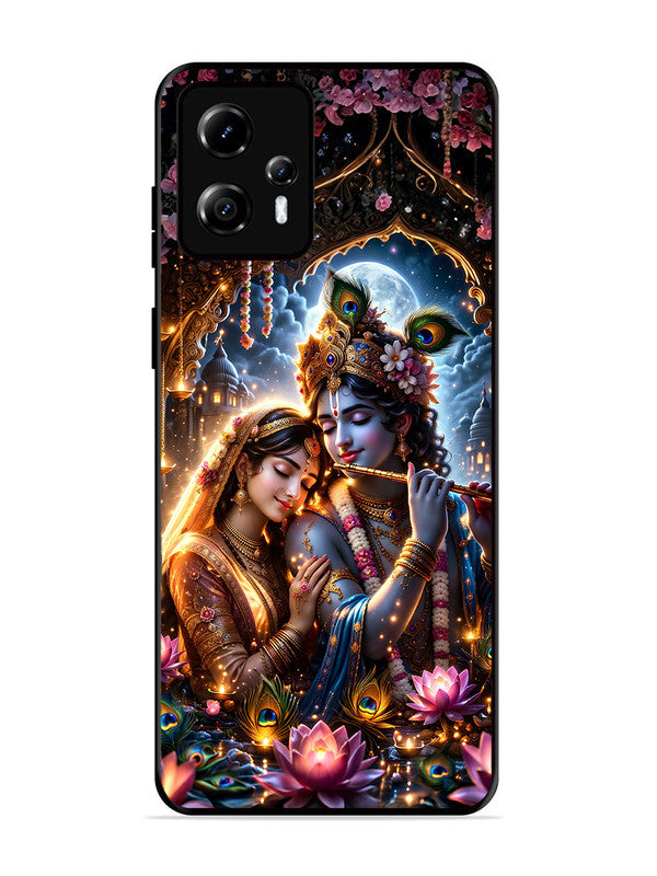 Motorola Moto G13 | 2D Metal | Radha Krishna Enjoying Flute 2 | MO-G13-461