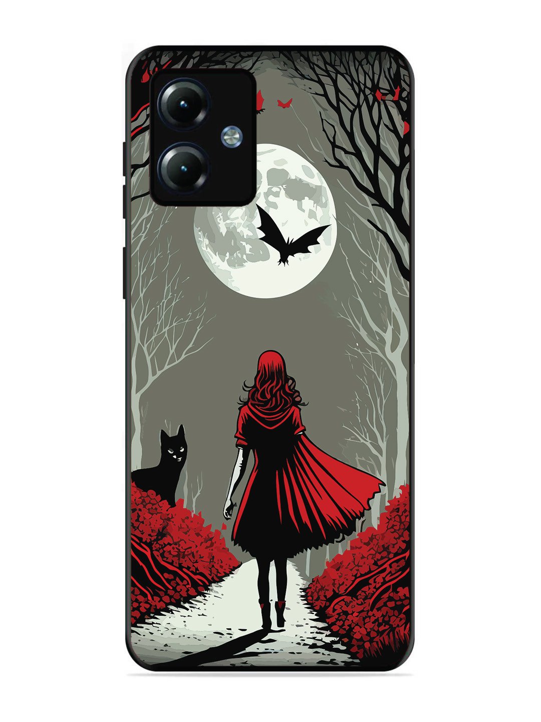 Motorola Moto G14 Scarlet Girl in Red Forest