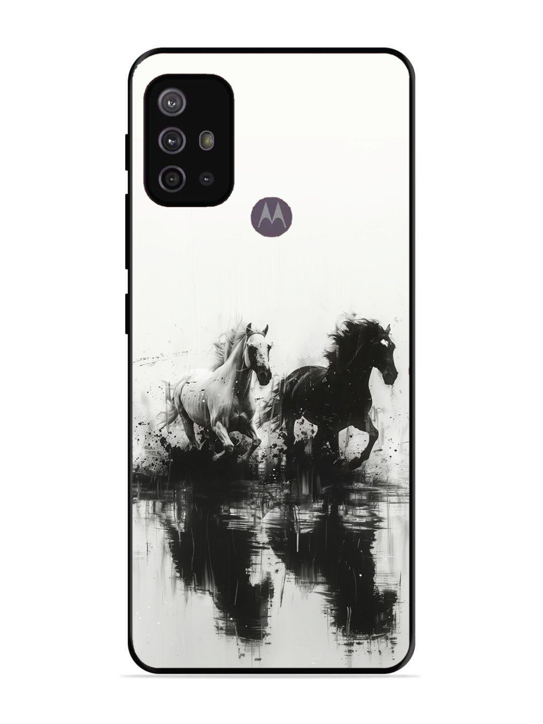 Motorola Moto G30 Black & White Horse
