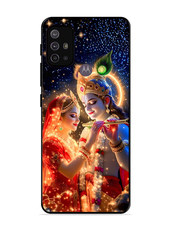 Motorola Moto G30 | 2D Metal | Radha Krishna posing with flute | MO-G30-462