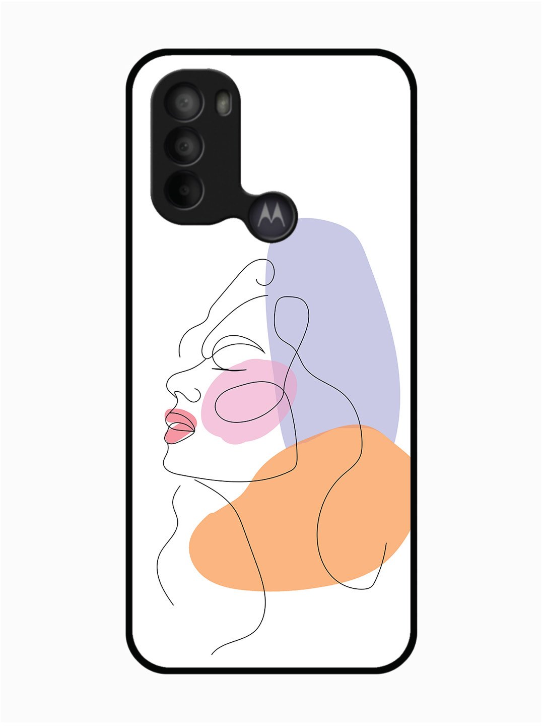 Motorola Moto G31 Line Art Girl Face