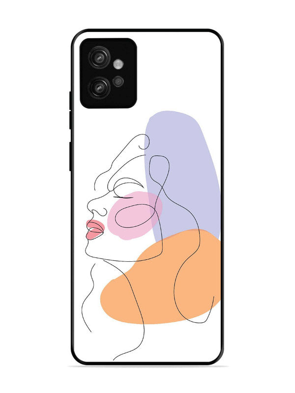Motorola Moto G32 Line Art Girl Face
