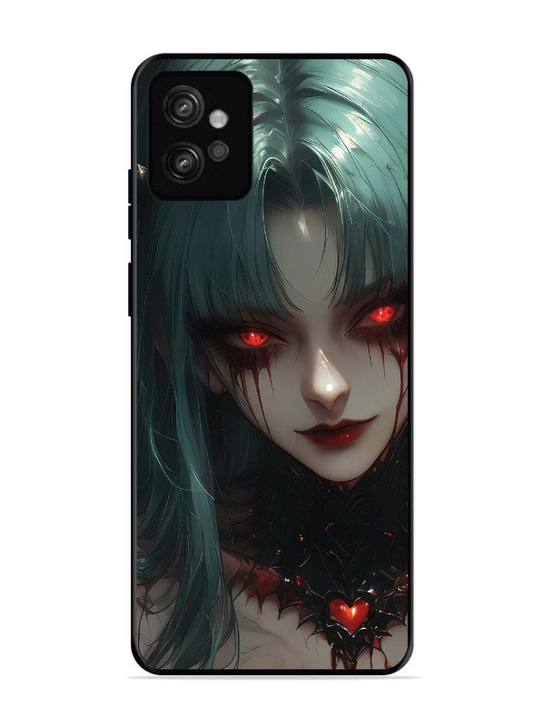 Motorola Moto G32 succubus-demon-anime-girl-red-eyes
